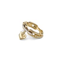 Ring Chantecler Woman Anima in Yellow Gold Diamante 38717 - 38717-15